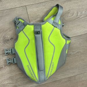 Dog Life Vest- Size Small - Neon Yellow and Gray